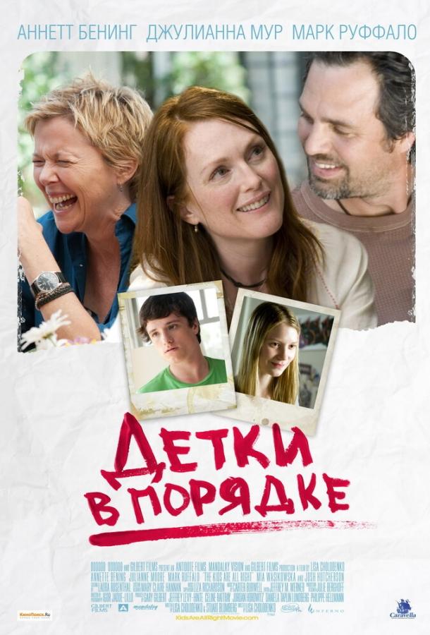 Фильм Детки в порядке 2010 смотреть онлайн с Марком Руффало и Джулианной Мур